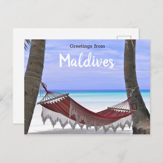 Malediven Briefkaart (Voorkant / Achterkant)