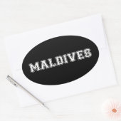 Malediven Ovale Sticker (Envelop)