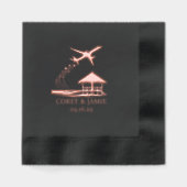 Malediven Paspoort Folie Servetten (Voorkant)