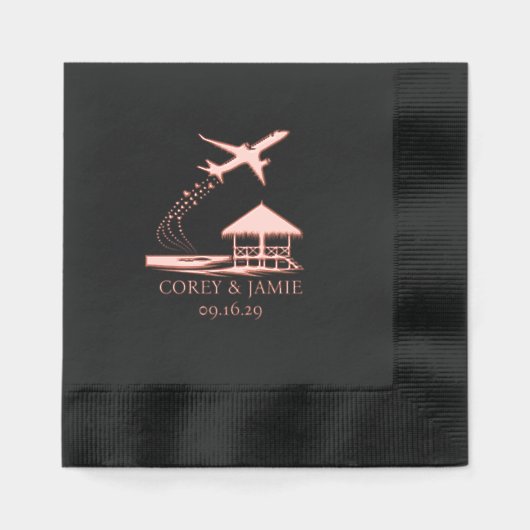 Malediven Paspoort Folie Servetten (Voorkant)