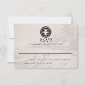 Malediven Passport Wedding RSVP Kaartje (Voorkant)