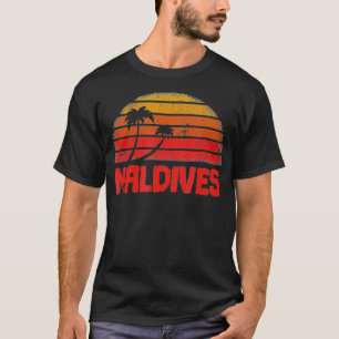 Malediven  Retro 70s Throwback T-shirt