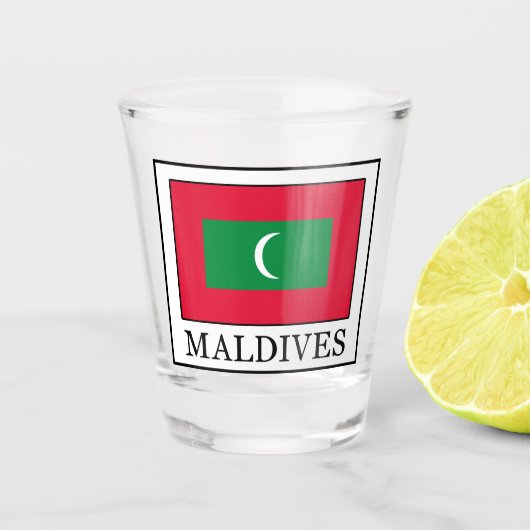 Malediven Shot Glas (Voorkant)
