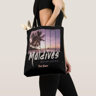 Malediven sunset souvenir in de Indische Oceaan Draagtas