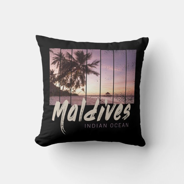 Malediven  sunset souvenir in de Indische Oceaan Kussen (Voorkant)