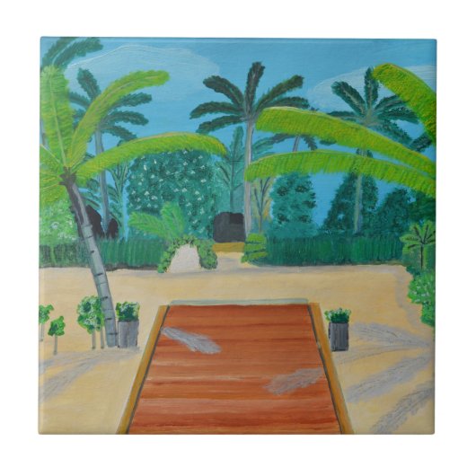 Malediven Tegels Tegeltje (Voorkant)