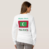 Malediven Vlag Groene Personalisatie T-shirt (Achterkant volledig)