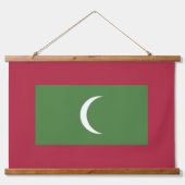 Malediven vlag hangend wandkleed (Voorkant)