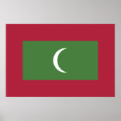 Malediven vlag poster (Voorkant)