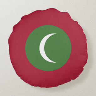 Malediven vlag rond kussen