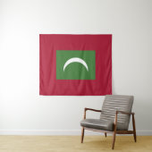 Malediven vlag wandkleed (In Situ (horizontaal))