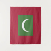 Malediven vlag wandkleed (Voorkant)