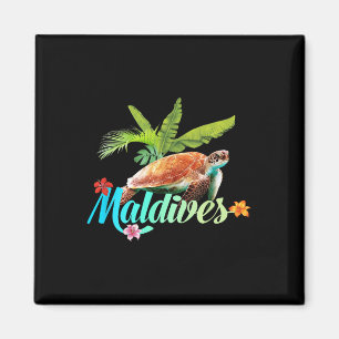 Malediven Zee Turtle Hibiscus Island Gift Beach So Magneet
