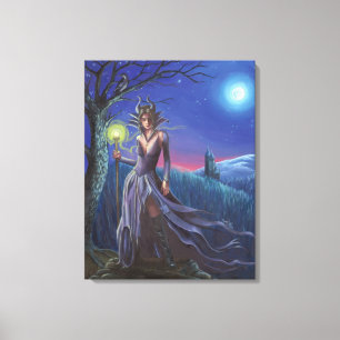 Maleficent Art Canvas Slapen Beauty Art Schurk Afdruk