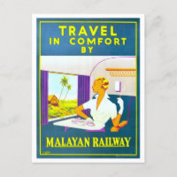 Maleise Spoorweg Reis Poster