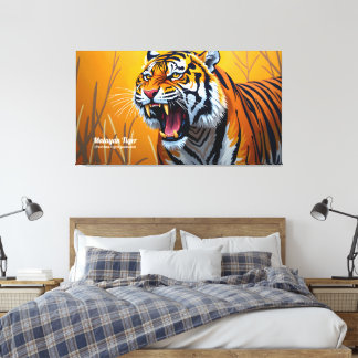 Maleise Tijger, De Ziel van het Maleisische Regenw Canvas Afdruk