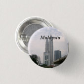Maleisië Cityscape Ronde Button 3,2 Cm (Voorkant /achterkant)