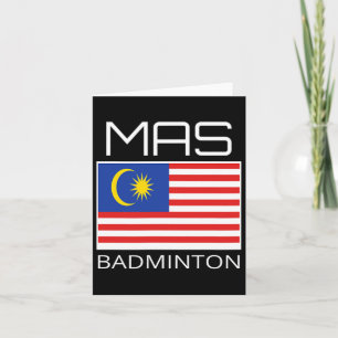 Maleisië Dominton Team Maleisische atleet Mas Flag Kaart