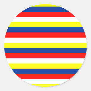 Maleisië Filipijnen Venezuela vlag strepen Ronde Sticker