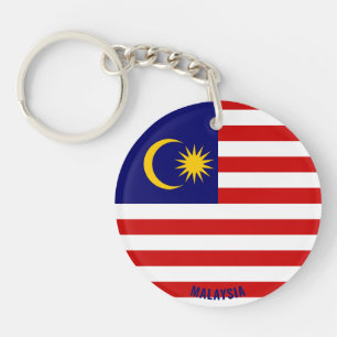 Maleisië Flag Charming Patriotic Sleutelhanger