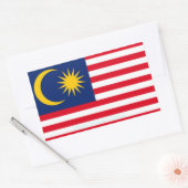 Maleisië - Hoge kwaliteit vlag Sticker (Envelop)