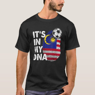 Maleisië in mijn Maleisisch vlaggenteam Dna Maleis T-shirt