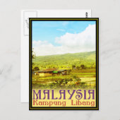 Maleisië - Kampung Libang (Libang Village) Briefkaart (Voorkant / Achterkant)