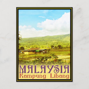 Maleisië - Kampung Libang (Libang Village) Briefkaart
