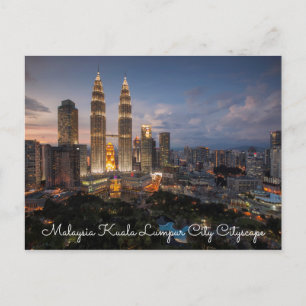 Maleisië Kuala Lumpur City Cityscape Briefkaarten