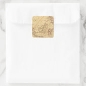 Maleisië Vierkante Sticker (Tas)
