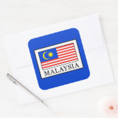 Maleisië Vierkante Sticker (Envelop)