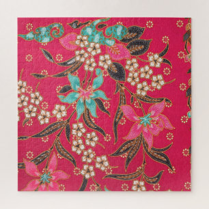Maleisisch Indonesisch batik kunstpatroon Legpuzzel
