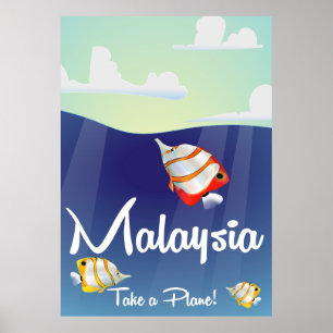 Maleisische Cartoon Poster