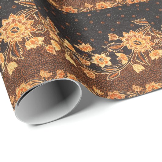 Maleisische Indonesische batik kunst schoonheid Cadeaupapier (Rol Hoek)