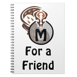 Maleisische kat Gecko Monogram Notitieboek