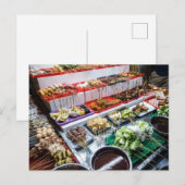 Maleisische Loc Loc Hot Pot set Asian Foods Briefkaart (Voorkant / Achterkant)