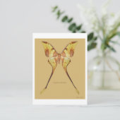 Maleisische Moon Moth Briefkaart (Staand voorkant)