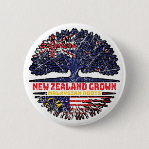 Maleisische Nieuw-Zeelandse Nieuw-Zeelandse boom Ronde Button 5,7 Cm