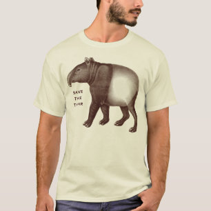 Maleisische tapir - Red de tapir, ik hou van tapir T-shirt