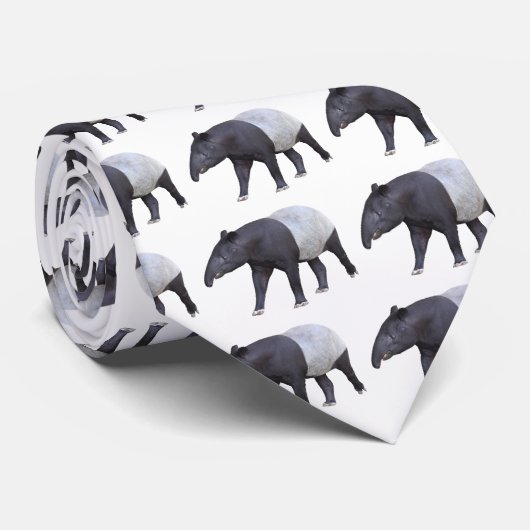 Maleisische tapir stropdas (Opgerold)
