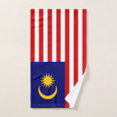 Maleisische vlag bad handdoek (Handdoek)