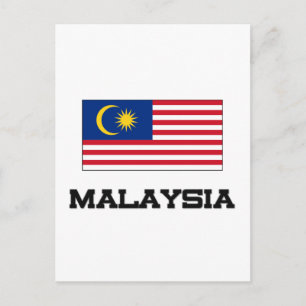 Maleisische vlag briefkaart