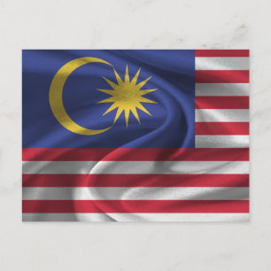 Maleisische vlag briefkaart