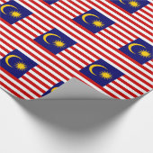 Maleisische vlag cadeaupapier (Hoek)