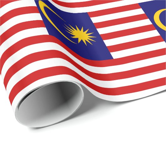 Maleisische vlag cadeaupapier (Rol Hoek)