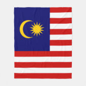 Maleisische vlag fleece deken (Voorkant)