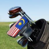 Maleisische vlag Jalur Gemilang Golfheadcover (Insitu)
