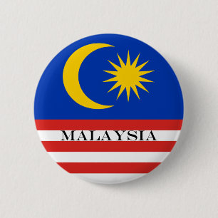 Maleisische vlag Jalur Gemilang Ronde Button 5,7 Cm