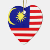 Maleisische vlag keramisch ornament (Links)