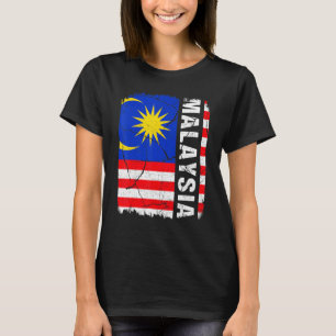 Maleisische vlag Maleisië Pride Roots Herita T-shirt